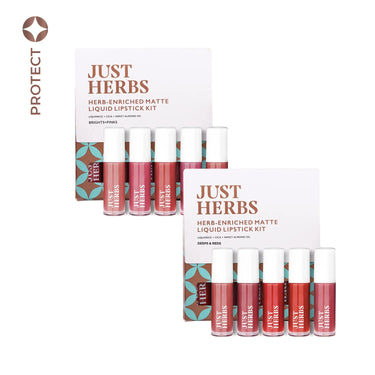 Herb-enriched Matte Liquid Lipstick Combo: Deeps & Reds + Brights & Pinks